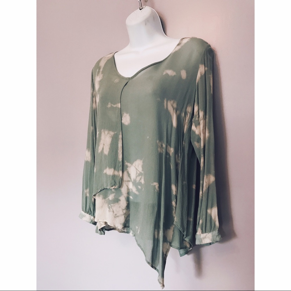 {label lab} Tie Dye Layered Blouse